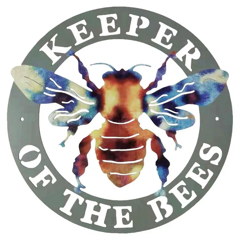 

Metal Outdoor Bee Wall Art Bees Wall Decorations For Outdoor Beekeepers Hanging Ornament For Patio Yard Bee Lovers Gift
