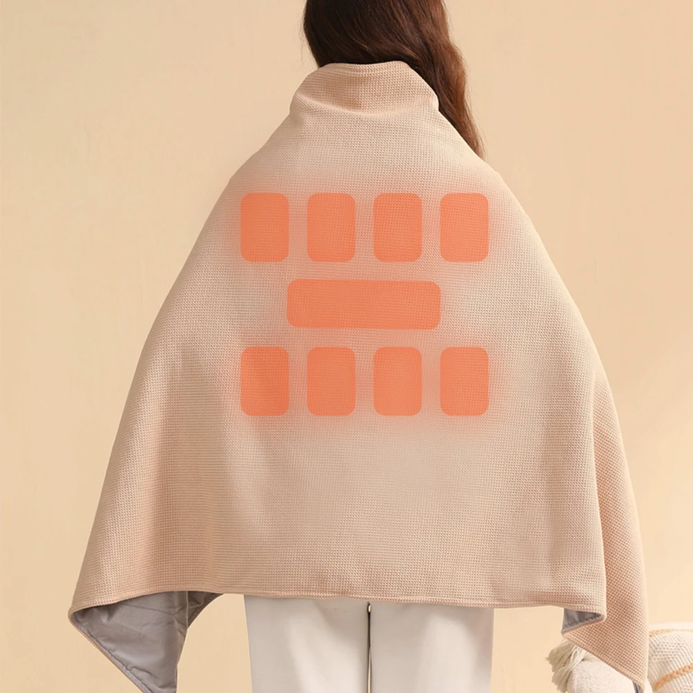 Носимое одеяло с электрическим подогревом USB и аккумулятором емкостью 10000 мАч