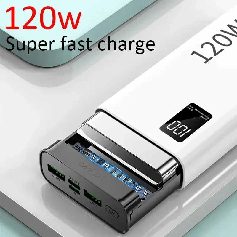 XIAOMI 120 Вт Power Bank 50000 мАч Высокая емкость Быстрая зарядка Powerbank Портативное зарядное устройство для iPhone Samsung Huawei Hot (art.: 3920dc8532139) - 3920dc8532139