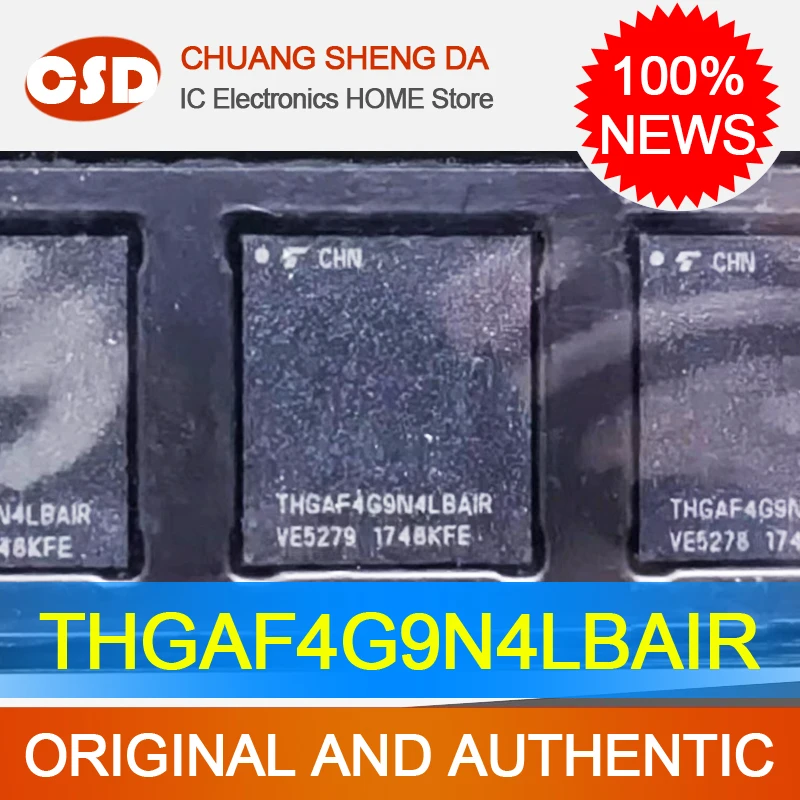 

Чип флэш-памяти THGAF4G9N4LBAIR UFS 153 шар 64 Гб пустые данные FBGA thgaf4g9n4lbair 100% новая оригинальная бесплатная доставка Электроника