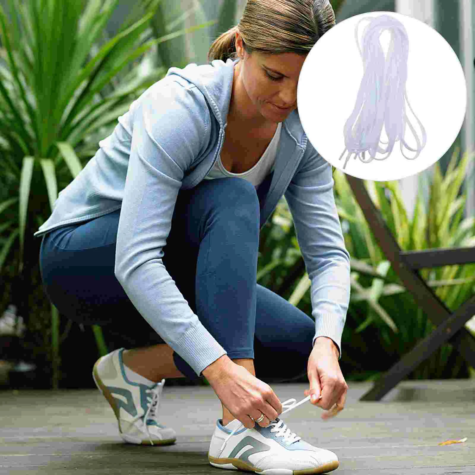 

2 Pairs Polyester Shoelaces Wide Shoe Laces Flat Shoelaces Shoestrings for Athletic Running Sneakers Shoes Boot Strings