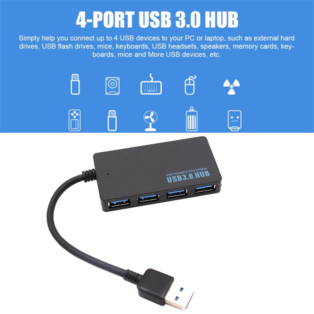 Высокоскоростной 4-портовый концентратор USB 3 0 Разветвитель type-C разветвитель