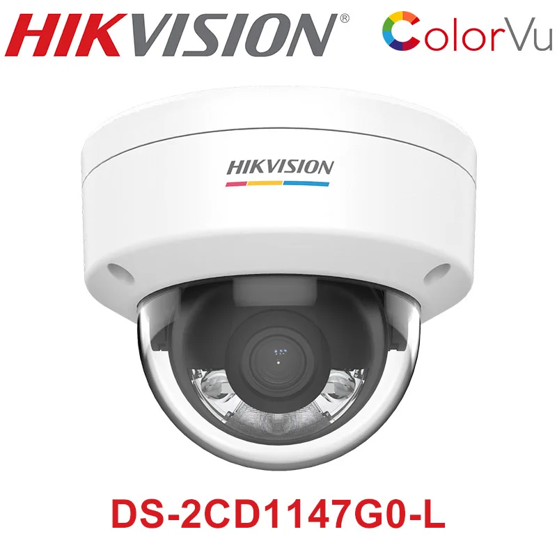

HIK DS-2CD1147G0-L 4 MP ColorVu Fixed Dome Network Camera 24/7 Full-color Imaging Outdoor IP Camera