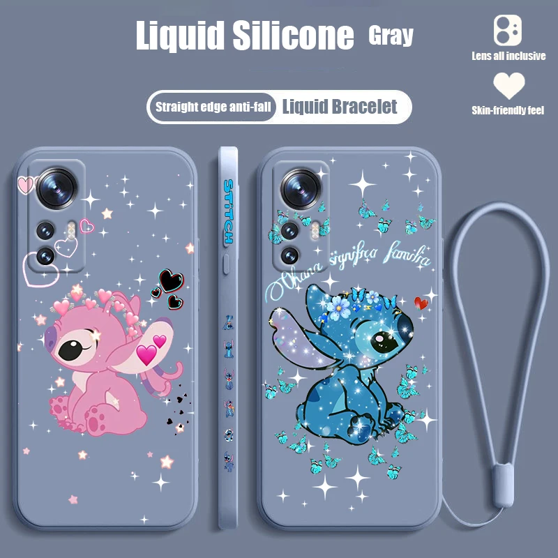 Новый милый Стич аниме для Xiaomi Mi 13 12T 12S 12X 11i 11X 11T 10T 10S Lite Pro Ультра жидкий левый