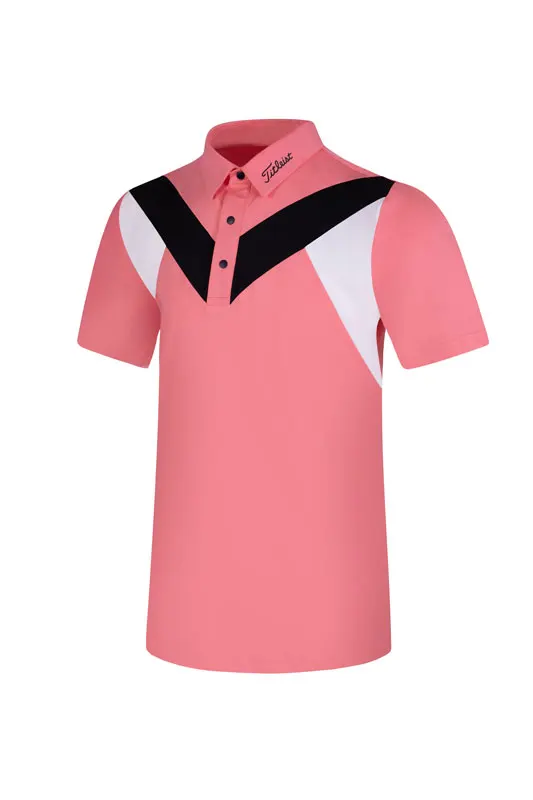 New Golf Clothing Men's Top Breathable Short-Sleeved T-Shirt Fashionable Sporty Outdoor Shirt Men's
