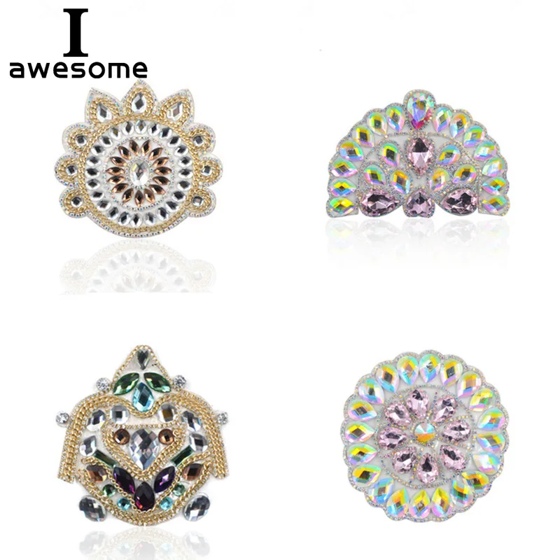 

DIY Shining Crystal Flower Bridal Wedding Party Shoes Accessories For High Heels Boots Shoes Rhinestone Shoe's Decorations