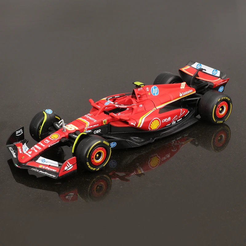 Фото Новинка в наличии Bburago 1:43 Ferrari Sf-23 Las Vegas версия из сплава, миниатюрная литая под давлением модель Monza Livery Ferrari Sf-23, автомобильные игрушки в подарок №3