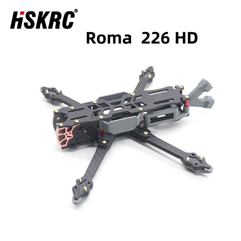HSKRC Roma 226 рама 226 мм T300 3K Углеродное волокно 304 наборы из нержавеющей стали 5 мм рычаг для радиоуправляемых FPV беспилотных летательных аппаратов 5 дюймов
