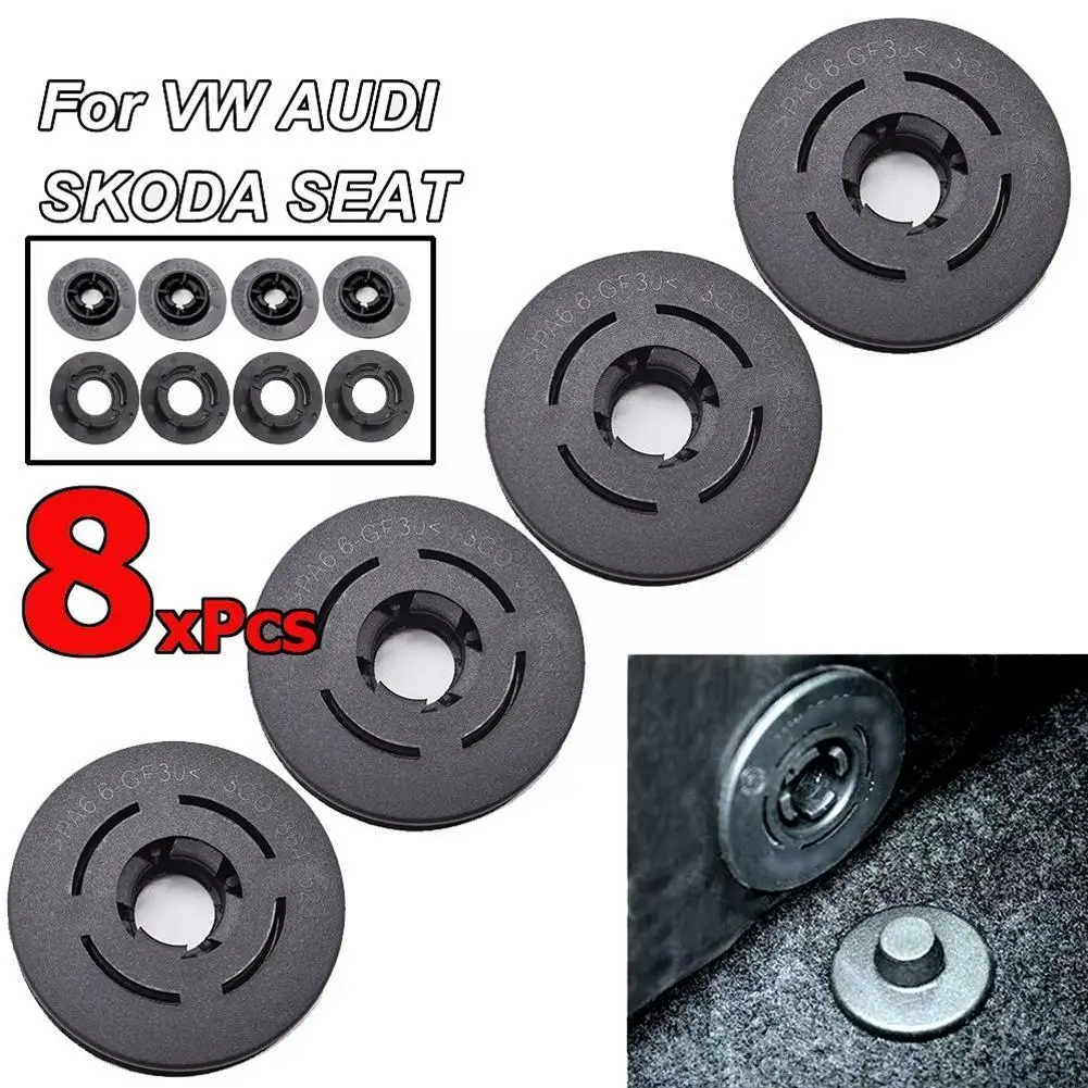 

4/8pcs Car Carpet Floor Mat Clips Fastener Clamps For VW Passat Golf Jetta Audi A1 A3 A4 A6 Skoda Octavia A5 A7 Floor Clip M0V8