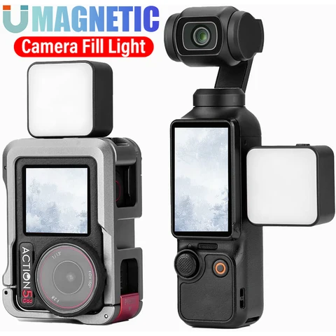 Магнитный заполняющий свет BAPPSUS для DJI OSMO Pocket 3/Action 4/5 pro Mini