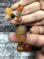 1pcs nature stone natural authentic alxa gobi agate stone necklace raisin colored candy ball sweater chain ethnic wind