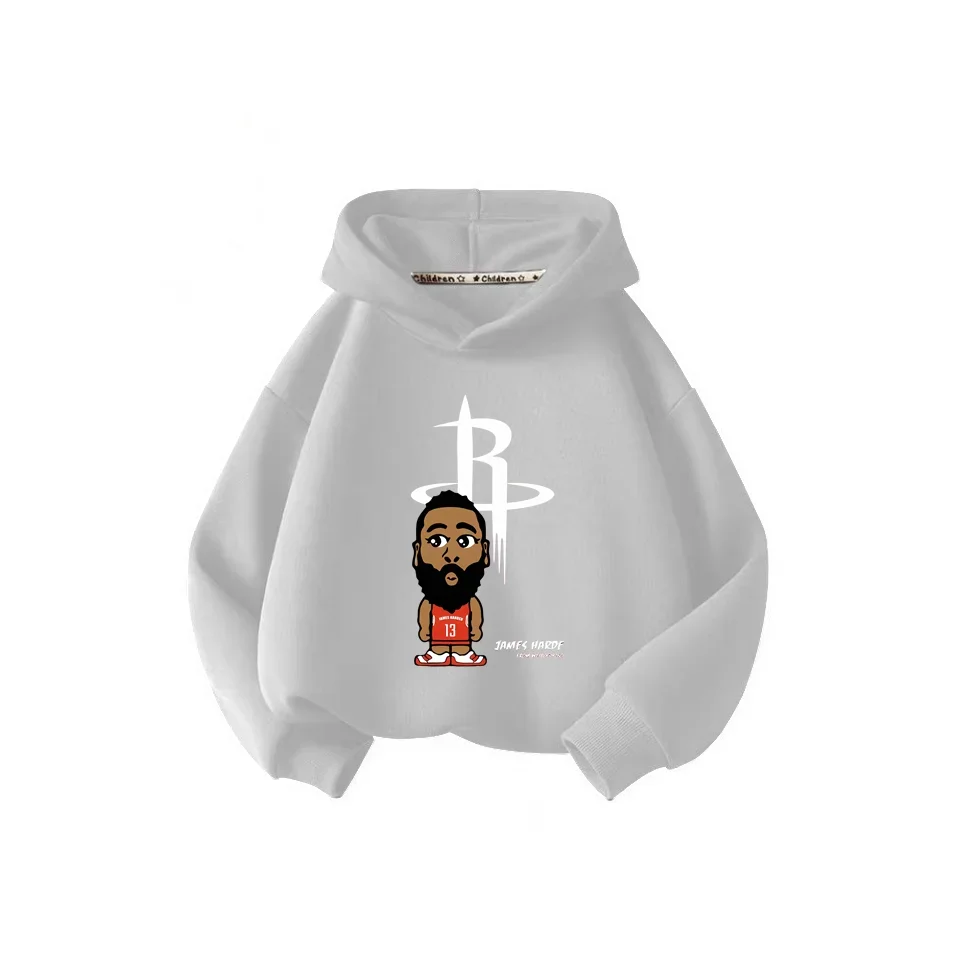 Детская Модная Толстовка НБА 2024 Осенний Теплый Топ Футболка Унисекс С Принтом All