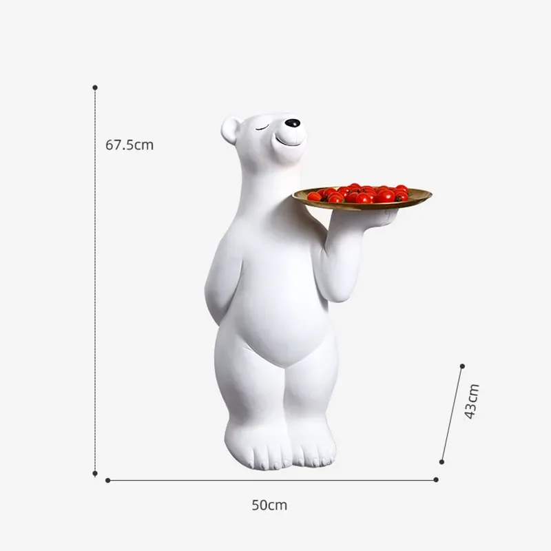 Фигурки для домашнего декора большой полярный медведь украшения приземления