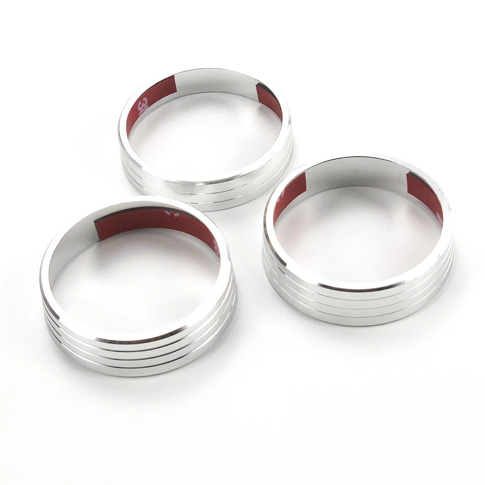 

Для Mitsubishi ASX Lancer Outlander Sport RVR автомобильные аксессуары переключатель управления кондиционером ручка переменного тока декоративное кольцо 3 шт./компл.