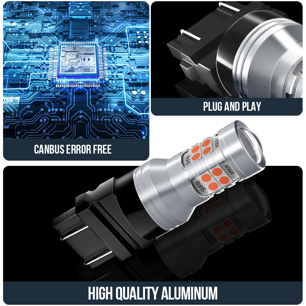 Светодиодная лампа Canbus 3157 T25 P27/7 Вт для стоп-сигнала Ford Edge 2011-2014 экспедиция Taurus Escape