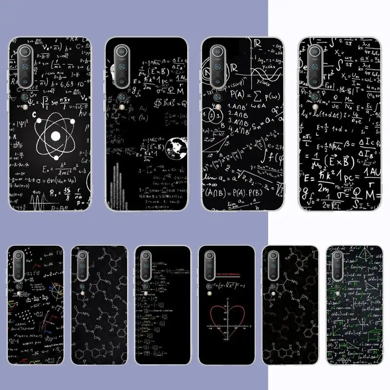 

Physics Chemical Mathematics Phone Case for Samsung S21 A10 for Redmi Note 7 9 for Huawei P30Pro Honor 8X 10i cover