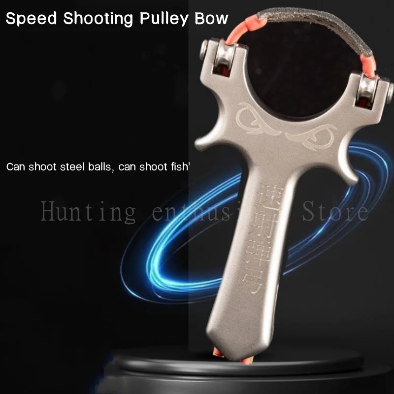 

Stainless Steel Laser Aiming Catapult Hunting Slingshot Using Rubber Bands Outdoor Sports Hunting Shooting Games Adult toys