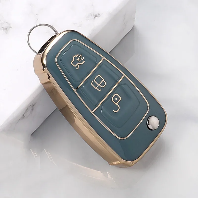 

Soft Car Key Case For Ford Focus Mk2 Mk3 2 3 Kuga Edge Ranger Mondeo S Max C Max 2008 2009 2010 2011 2012 2013 2014 2015 2016