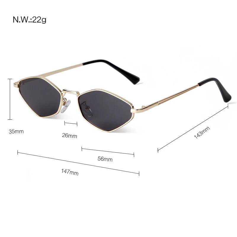 ZXIAC модные простые солнцезащитные очки в металлической оправе женские ретро