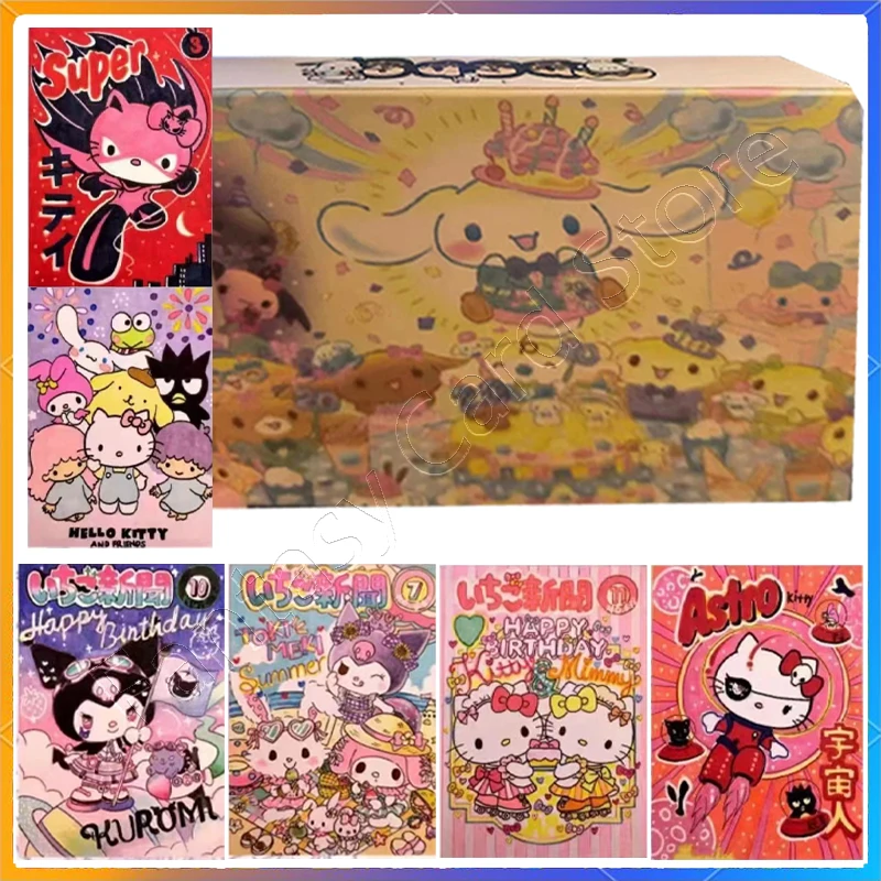 

Sanrio Hand Painted Card Trading card game Hello Kitty My Melody Pachacco Kuromi Birthday Present Children Collection Toy Gifts