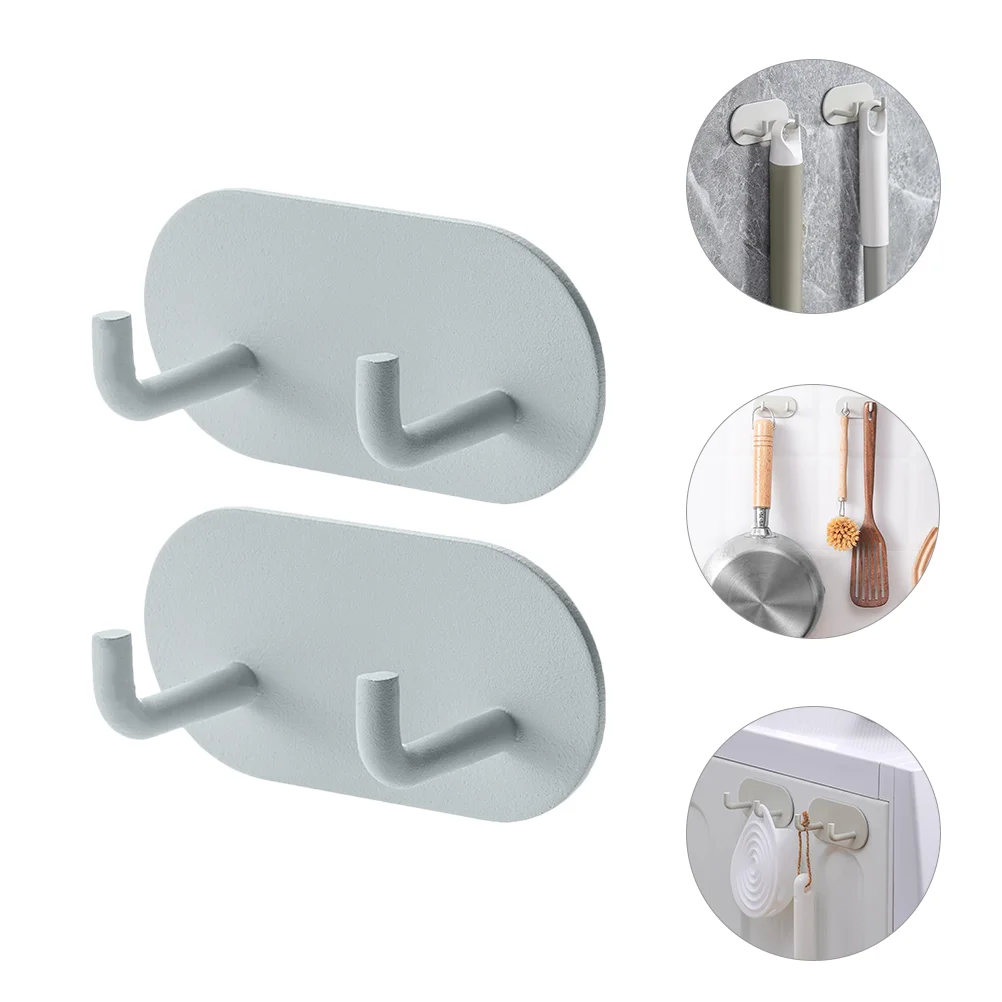 

2pcs Toilet Clothes-hook Iron Art Home Storage Hook Bathroom Storage Hook