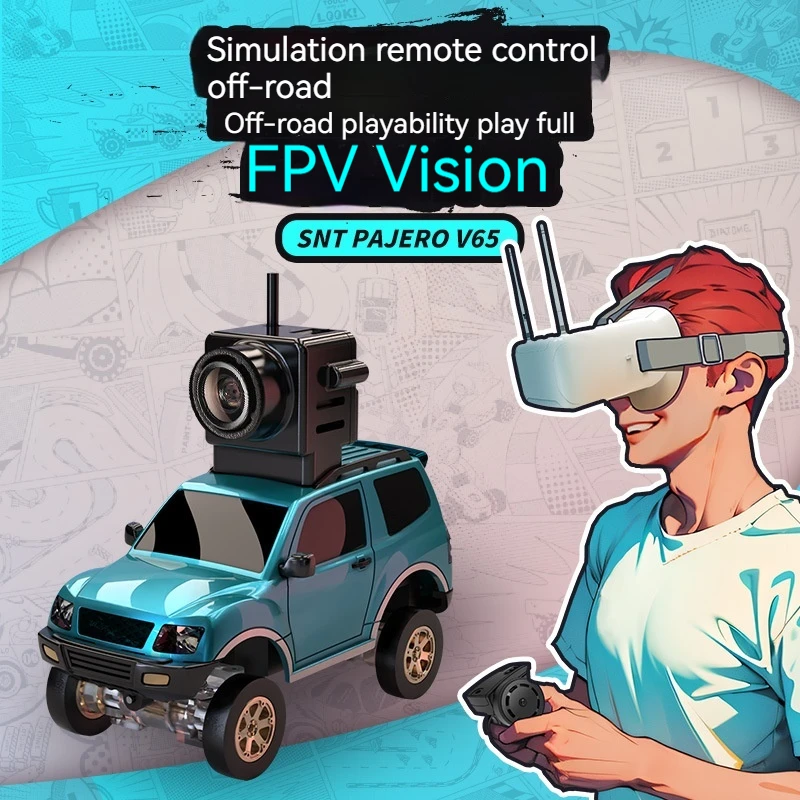

Игрушечный автомобиль SNICLO Pajero V65 с дистанционным управлением 1/64 беспроводной FPV мини-размер 4WD внедорожник игрушечный автомобиль имитация света подарок на Рождество для мальчика