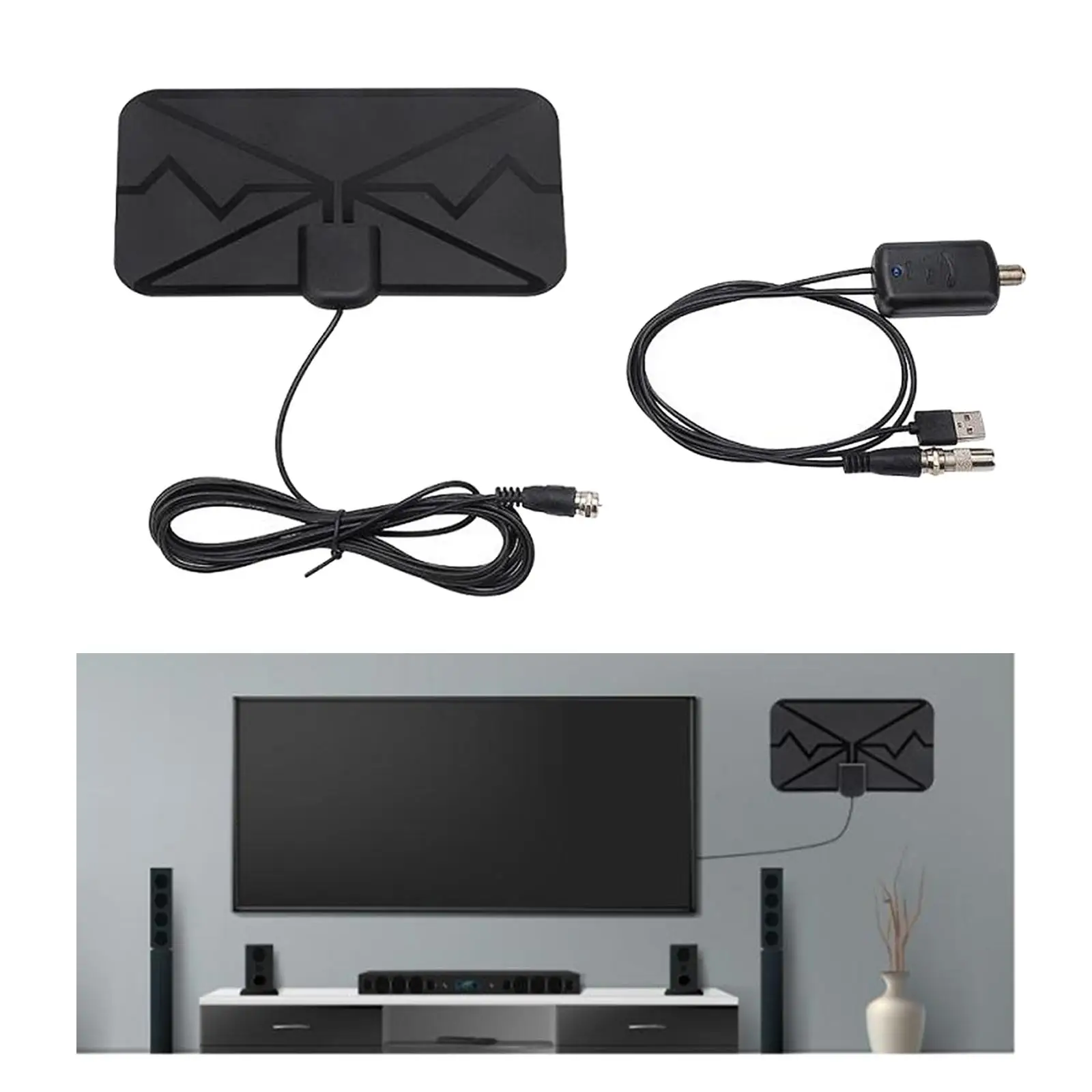 

Indoor 4K TV Digital Antenna with Amplifier 3600 Miles for DVB T2 Accessories Professional Free Channels Local Channels Premium