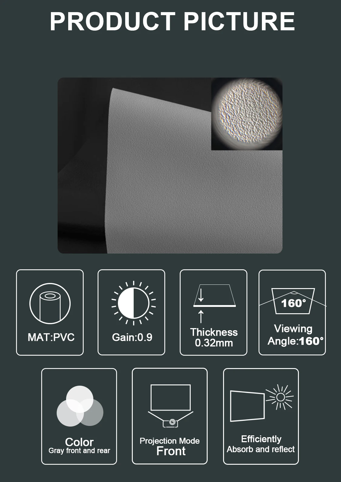 Оптовые поставки проекционных экранов Wupro LeApex Soft Matte Gray с моторным приводом, 4K, 100 дюймов, 16:9, кинематографический, напольный, выдвижной экран для проектора. (art.: 3920db017178f) - 3920db017178f