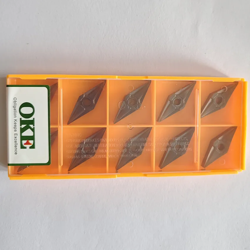 

OKE VNMG160404-MSF OP1215/VNMG160408-MF OP1215/VNMG160404-MSF OP1315/VNMG160408-MF OP1315 вставки из карбида ЧПУ 10 шт./кор.