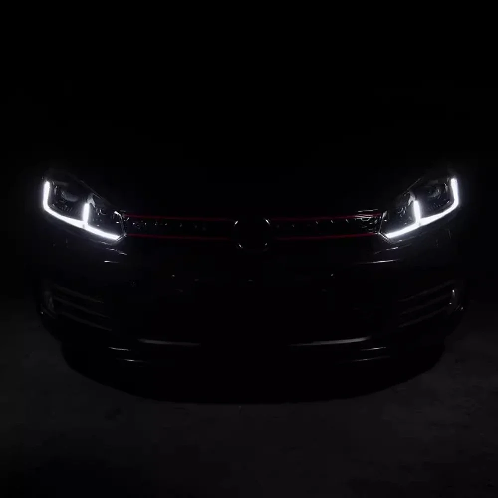 Автомобильные светодиодные фары в сборе для Volkswagen vw golf 6 DRL дневные ходовые огни