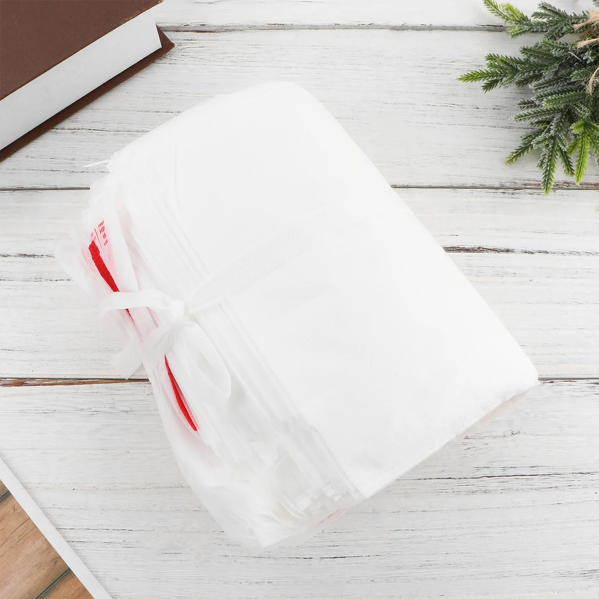 

100PCS Nonwoven Fruits Nursery Bags Drawstring Plant Grow Bags Fabric Pots for Grapes Gardening Protection (20x30cm, Random