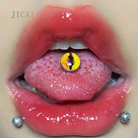 jicai devils eye tongue rings anti allergy surgical steel for women piercing body jewelry tongue barbells nail male accessories