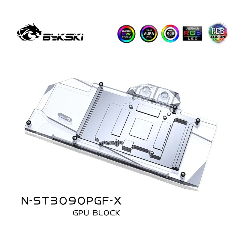 Блок водяного охлаждения графического процессора Bykski для ZOTAC Geforce RTX 3090/3080 10/24G6X PGF