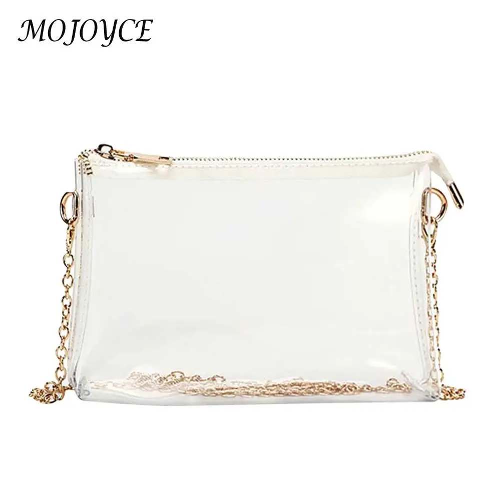 

Прозрачные женские сумочки через плечо, модная Водонепроницаемая Наплечная Сумка из ПВХ, маленькая сумка-желе для телефона, женские мессен...