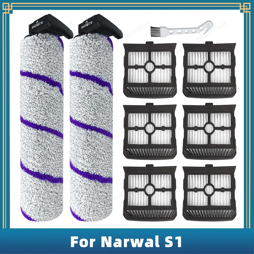 For Narwal S1 / YJSC001 Vacuum Cleaner Replacement Spare Parts Accessories Roller Brush Hepa Filter