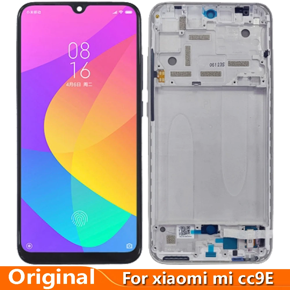 

ЖК-дисплей 6,01 дюйма для Xiaomi Mi CC9e с рамкой, сенсорный экран, дигитайзер, датчик, запасные части в сборе, лучшее качество, дешево