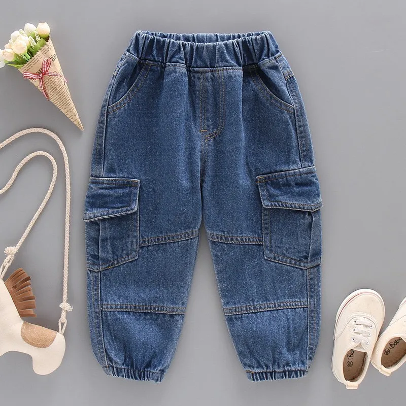 Джинсы для девочек-подростков 3-6 лет повседневные штаны с рисунком граффити