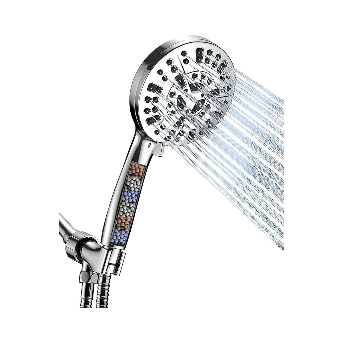 

Handheld Shower Head with Filters, High Pressure Showerhead with Tub&Tile Power Wash Without 1.5M Long Hose