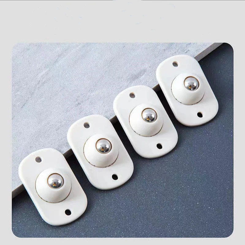 

4PCS Paste-type ball pulley universal wheel mute movable wheel household hardware accessories wear-resistant load-bearing caster