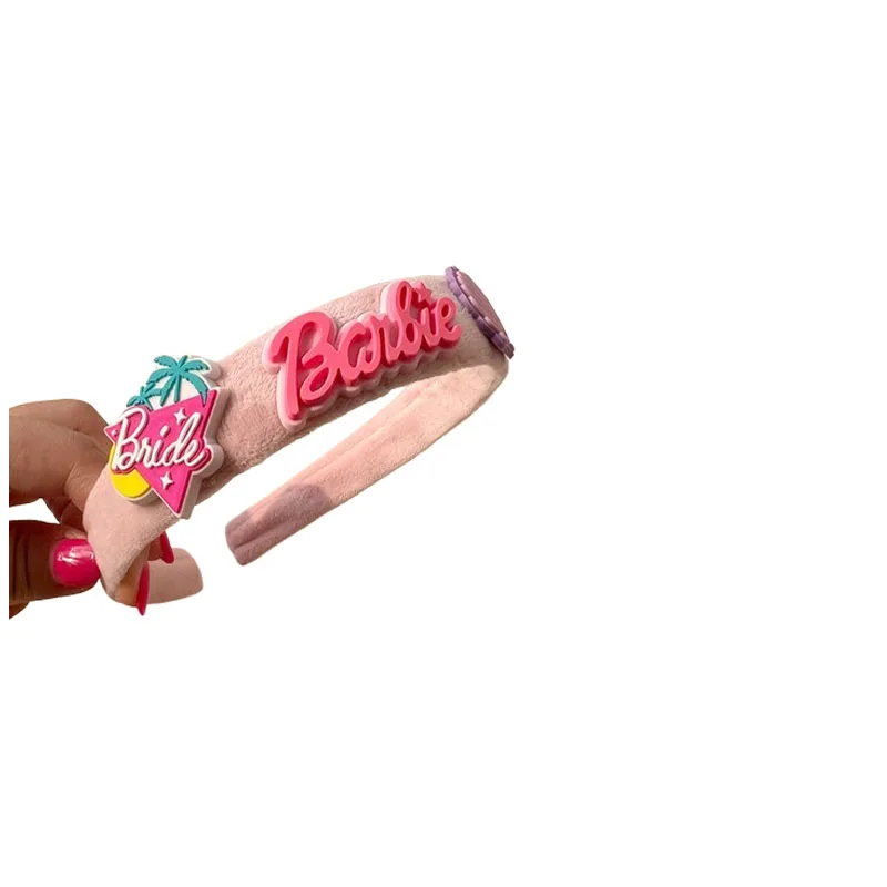 Барби Y2K плюшевая повязка на голову Kawaii мультфильм Hottie браслет брошь милые