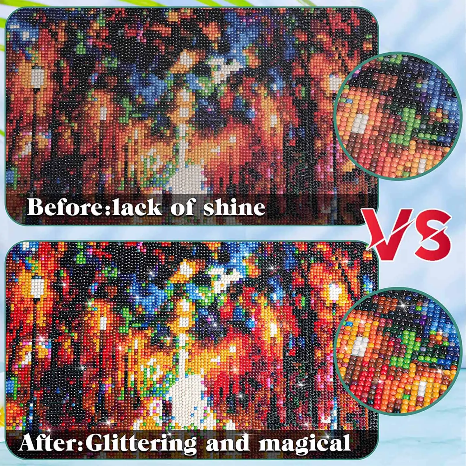 Пазл-клей 5D Алмазный клей с перманентной фиксацией и блестящими эффектами