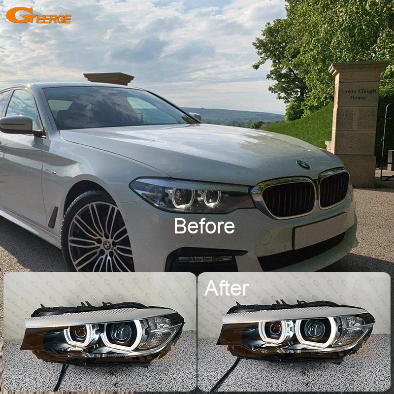 Для BMW 5 серии G30 G31 G38 F90 M5 2016 2017 2018 2019 2020 дневной свет ультра яркий DTM M4 Style Led Angel Eyes Kit