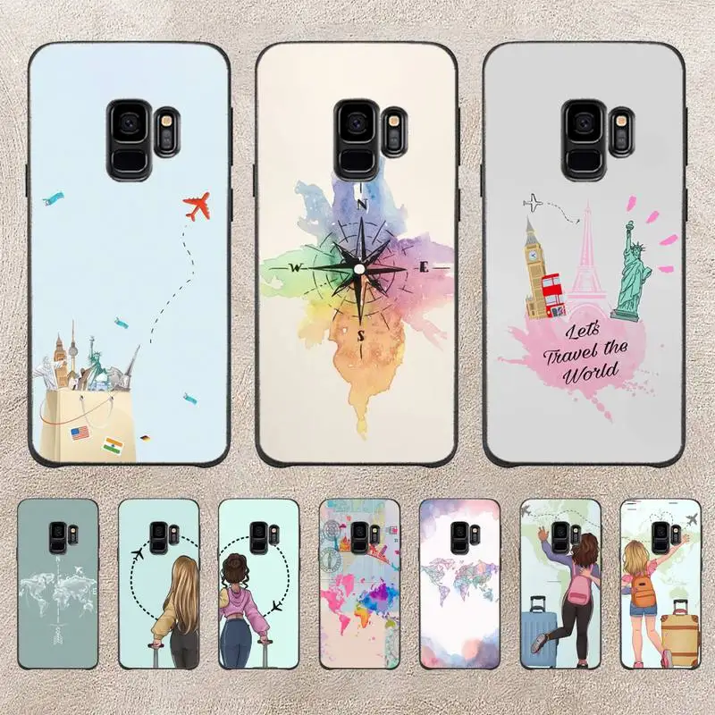 

Map Travel Plans Special Offer Phone Case For Samsung Galaxy A51 A50 A71 A21s A71 A41 A70 A30 A22 A02s A53 A72 A73 5G Cover