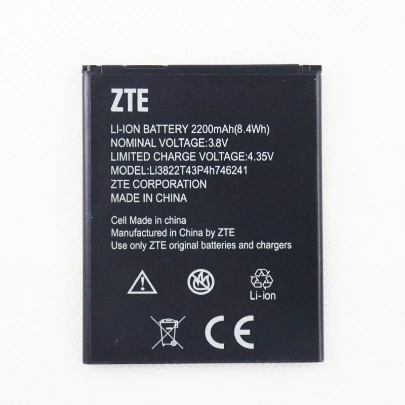 

Аккумулятор 3,8 в 2200 мАч Li3822T43P4h746241 для телефона ZTE Blade A465 A475 Blade L4 Pro / TWM Amazing X3s