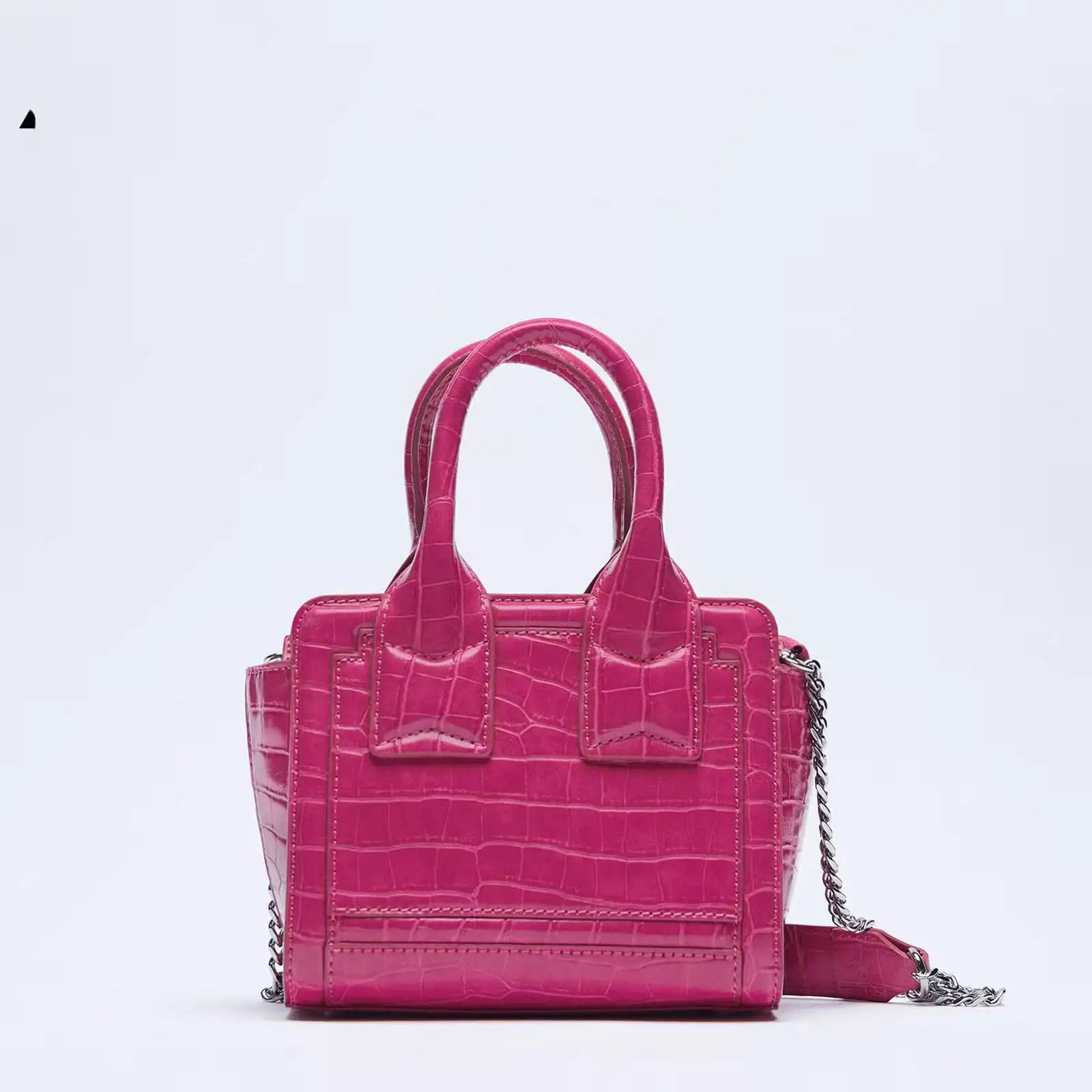 

Luxury Pu Leather Crossbody Bag Fashion Mini Alligator Women Handbags Designer Brands Chains Shoulder Bags Small Trapeze Purses