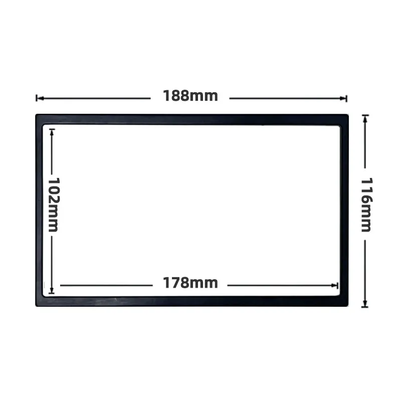 

Автомобильный медиаплеер 2 DIN, рамка, двойной Din, автомобильный аксессуар, 7-дюймовый монтажный аксессуар для радио, 178x102mm