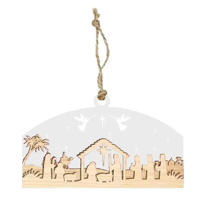 

Рождественское украшение для рождества, Рождественский кулон для еды, праздничные поделки, уникальный кулон для автомобиля, деревянный акр...