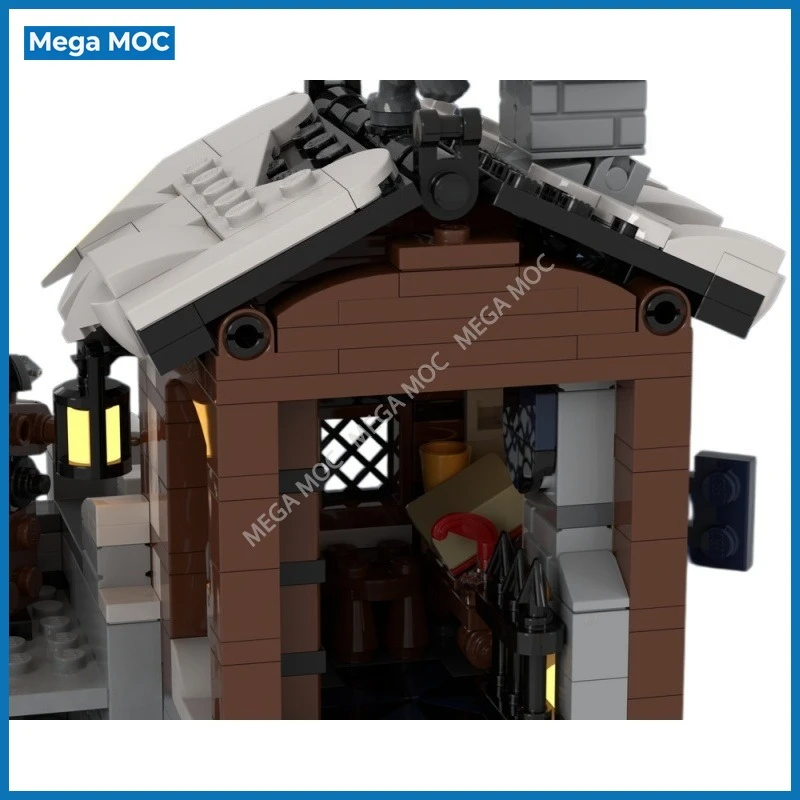 Модульный конструктор Shadow Hawk Beacon MOC: Средневековая сторожевая вышка, сцена с гарнизоном, игрушка для сборки (art.: 3920dc41b219d) - 3920dc41b219d