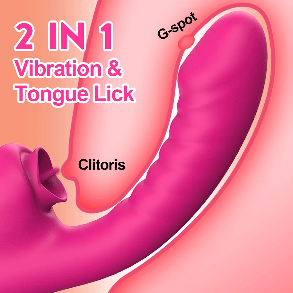 Лизающий вибратор для женщин язык клитор стимулятор секс-игрушки взрослых с