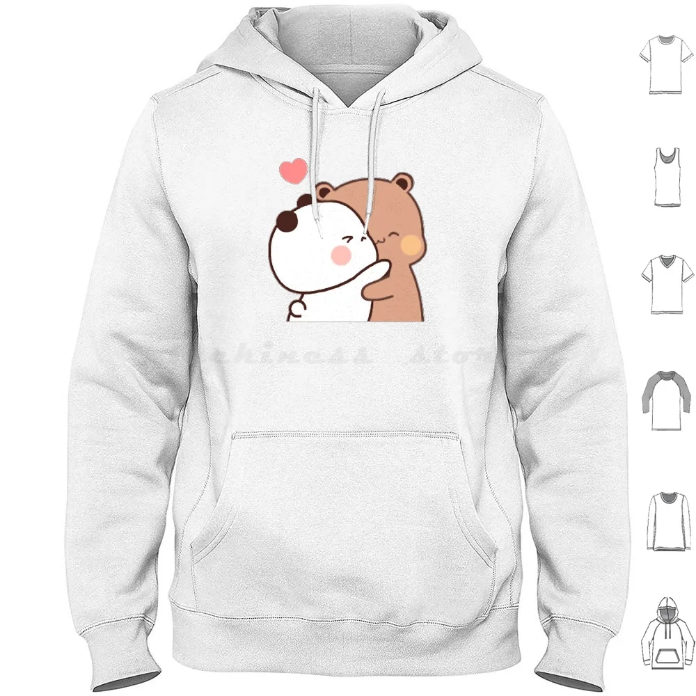

Худи Bubu Dudu с длинным рукавом Bubu Dudu милые парные Мультяшные панды